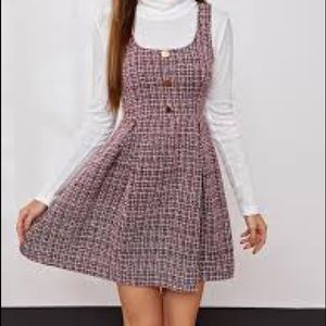 Shein plaid tweed dress